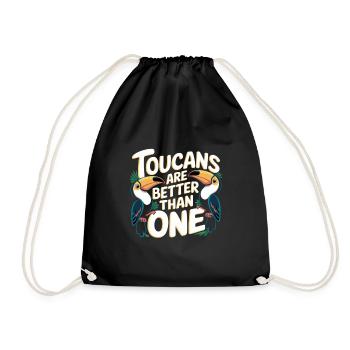 Toucans Are Better Than One 6 - Turnbeutel - Schwarz - Vorne