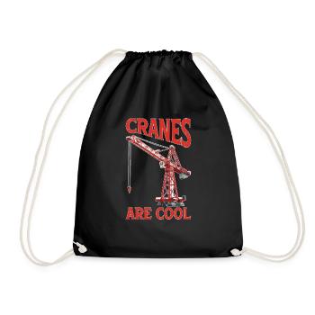 Cranes Are Cool 2 - Turnbeutel - Schwarz - Vorne