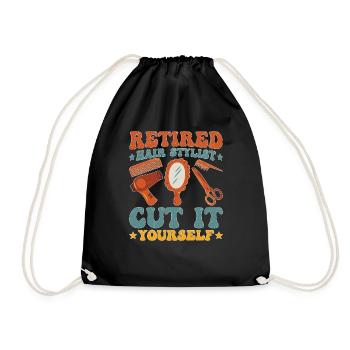 Retired Hair Stylist Cut It Yourself - Turnbeutel - Schwarz - Vorne