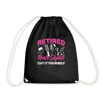 Retired Hair Stylist Cut It Yourself 2 - Turnbeutel - Schwarz - Vorne