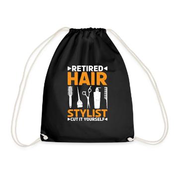 Retired Hair Stylist Cut It Yourself 3 - Turnbeutel - Schwarz - Vorne