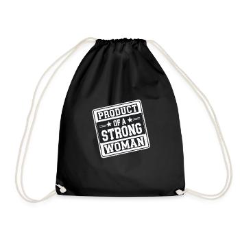 Product Of A Strong Woman 14 - Turnbeutel - Schwarz - Vorne