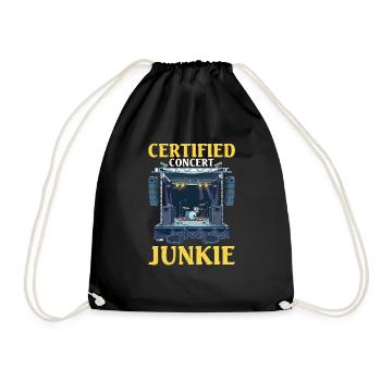 Certified Concert Junkie 14 - Turnbeutel - Schwarz - Vorne