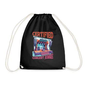 Certified Concert Junkie 15 - Turnbeutel - Schwarz - Vorne