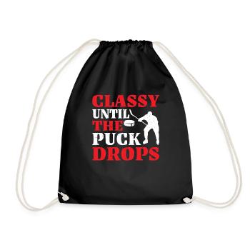Classy Until The Puck Drops 31 - Turnbeutel - Schwarz - Vorne