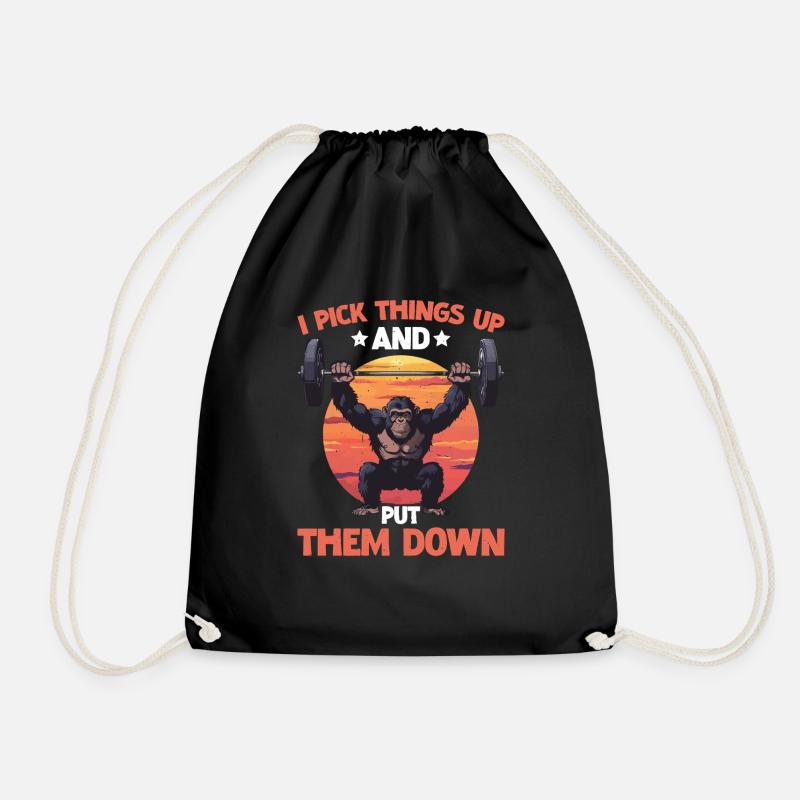 I Pick Things Up And Put Them Down 51 - Turnbeutel - Schwarz