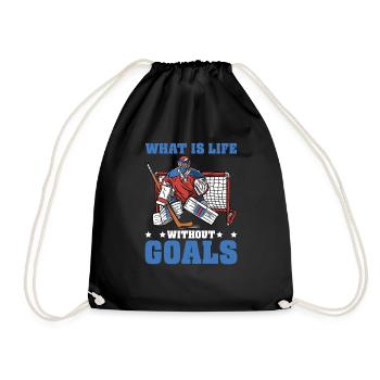 What Is Life Without Goals 35 - Turnbeutel - Schwarz - Vorne