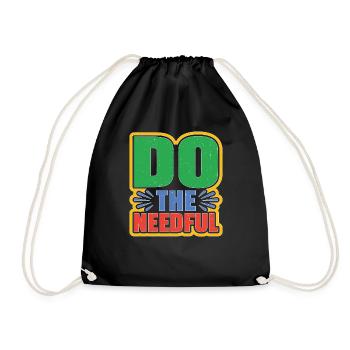 Do The Needful - Turnbeutel - Schwarz - Vorne