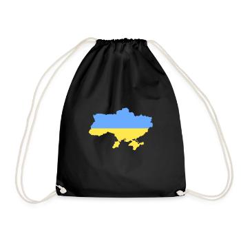 ukraine - Turnbeutel - Schwarz - Vorne