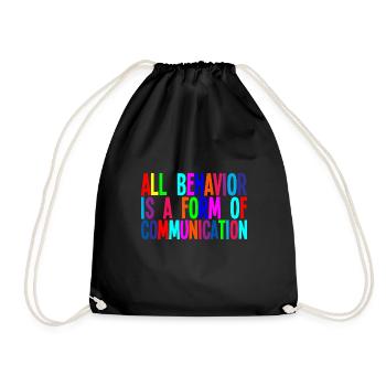 Tout comportement est une forme de communication 3 - Sac de sport léger - noir - Devant