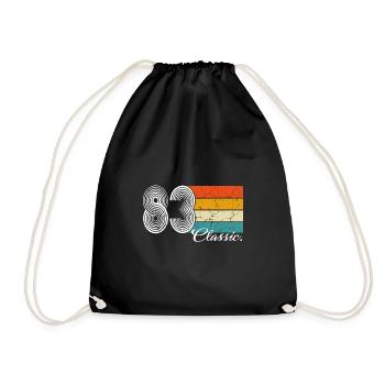 1983 Limited Edition, 1983 Classic Birthday Gif - Drawstring Bag - black - Front