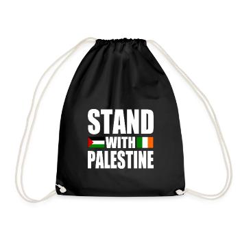 Stand with palestine - Sac de sport léger - noir - Devant