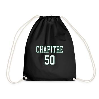 Chapitre 50 anniversaire 50ans humour - Sac de sport léger - noir - Devant