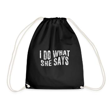 Je fais ce qu’elle dit 3 - Sac de sport léger - noir - Devant
