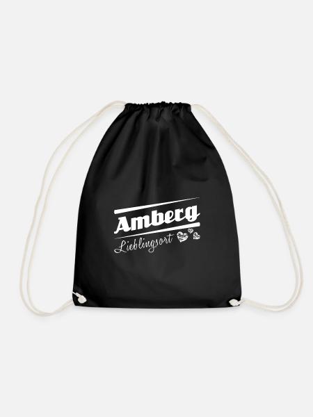 Amberg - Lieblingsort mit Stadtnamen - Turnbeutel - Schwarz
