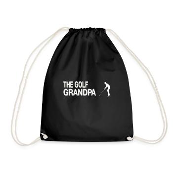 Grandpa Golf - Drawstring Bag - black - Front