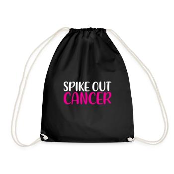Spike Out Cancer - Turnbeutel - Schwarz - Vorne