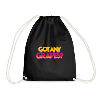 Got Any Grapes 5 - Drawstring Bag - black - Front