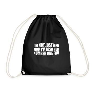 Je ne suis pas seulement sa mère, je suis aussi sa fan numéro un 4 - Sac de sport léger - noir - Devant