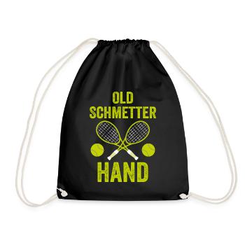 Old Schmetterhand Tennis - Turnbeutel - Schwarz - Vorne
