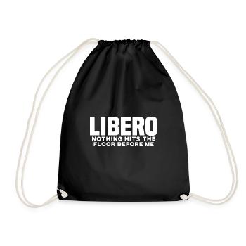 Libéro, rien ne touche le sol avant moi 8 - Sac de sport léger - noir - Devant
