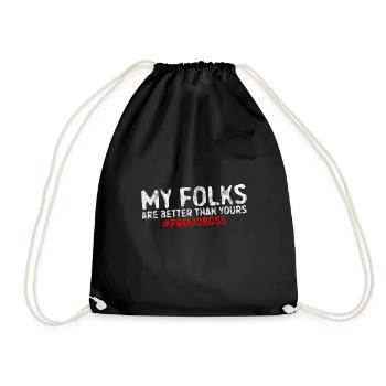 Mes gens sont meilleurs que les vôtres #proudboss 4 - Sac de sport léger - noir - Devant