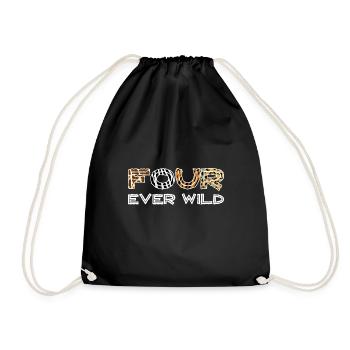 Four Ever Wild 37 - Turnbeutel - Schwarz - Vorne