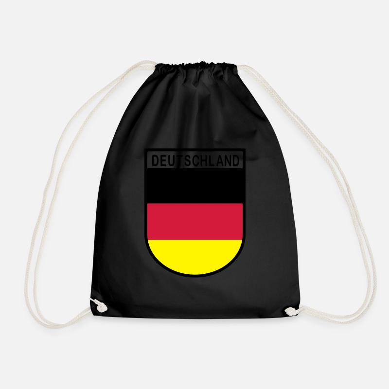 Deutschlandwappen 2 - Turnbeutel - Schwarz