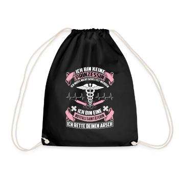 Notfallsänitäterin - princesse - Sac de sport léger - noir - Devant