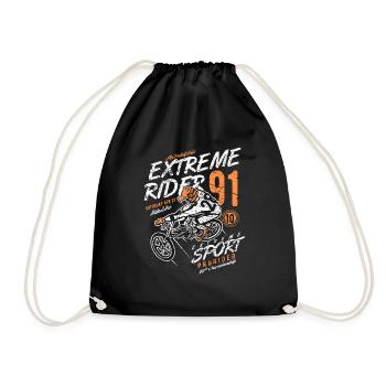 Extreme Rider - Drawstring Bag - black - Front