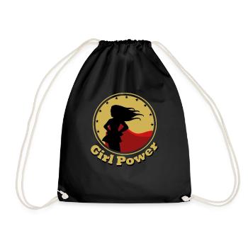 Girl Power - Sac de sport léger - noir - Devant