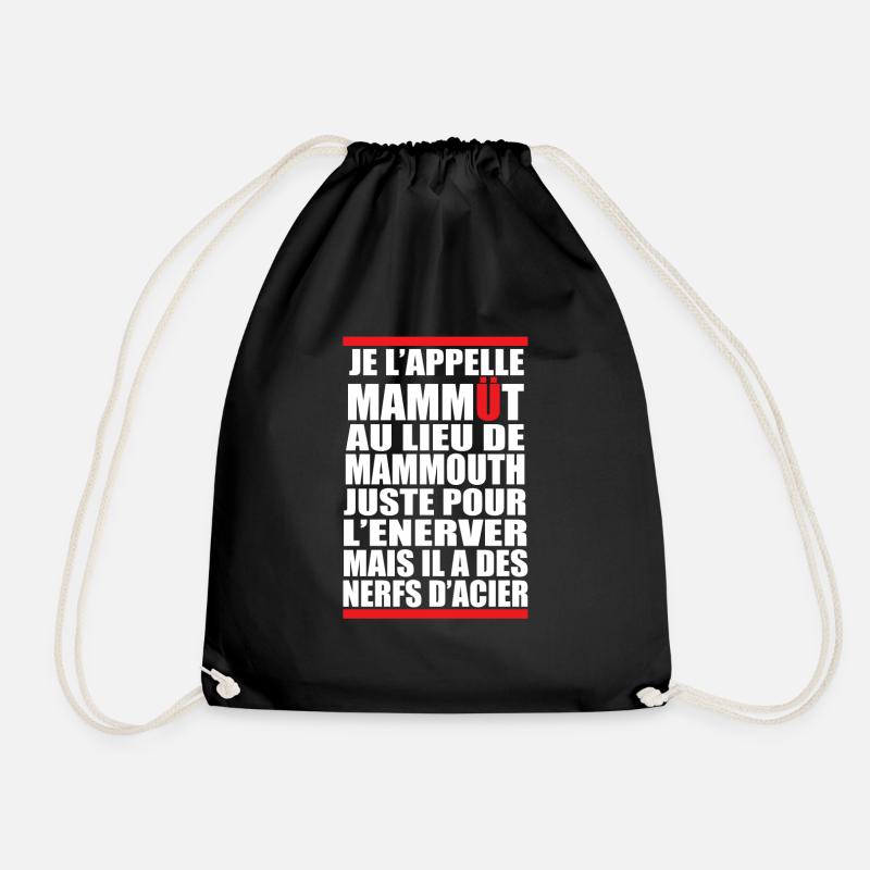 NerfsAcier - Drawstring Bag - black