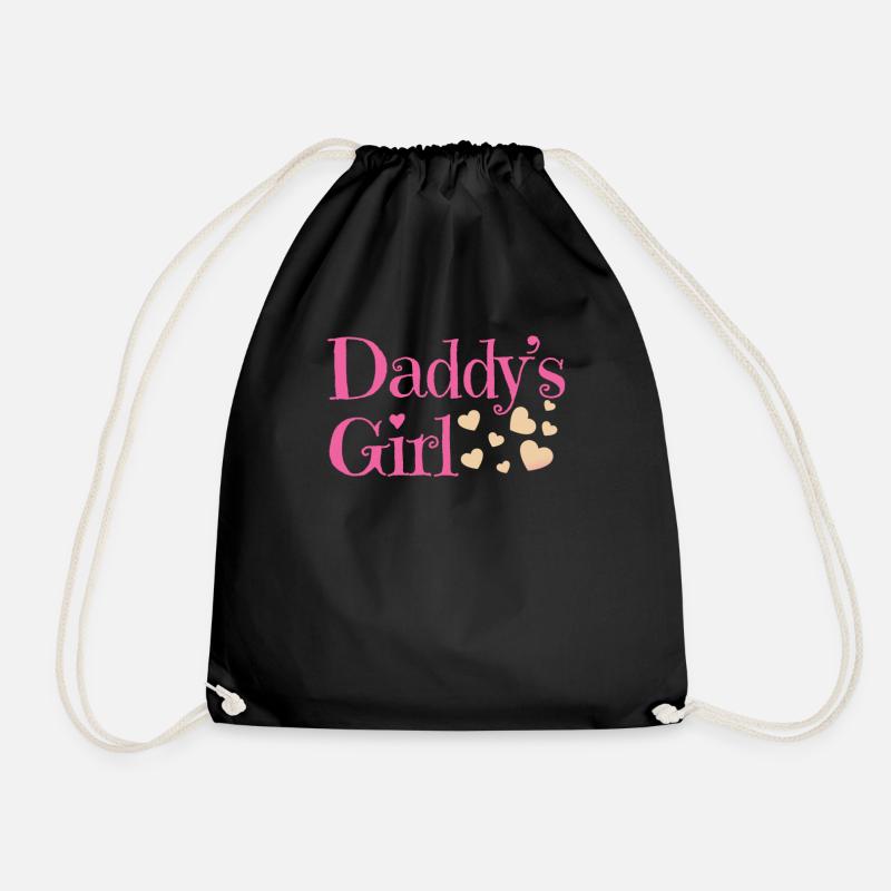 Daddy's Girl - Drawstring Bag - black