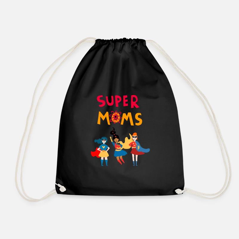 Super Moms - Turnbeutel - Schwarz