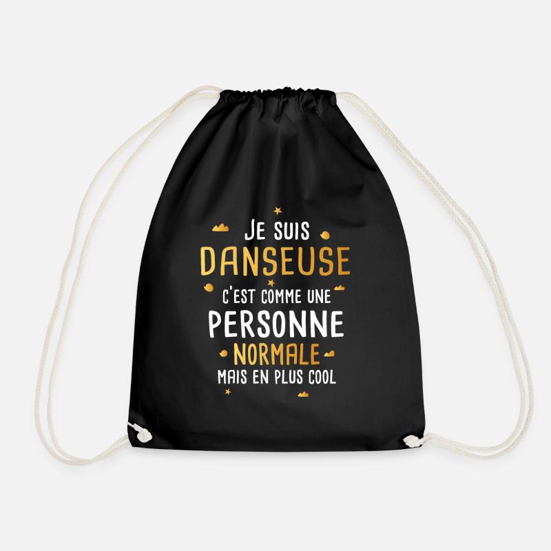 Danseuse phrase drôle danse cadeau - Sac de sport léger - noir