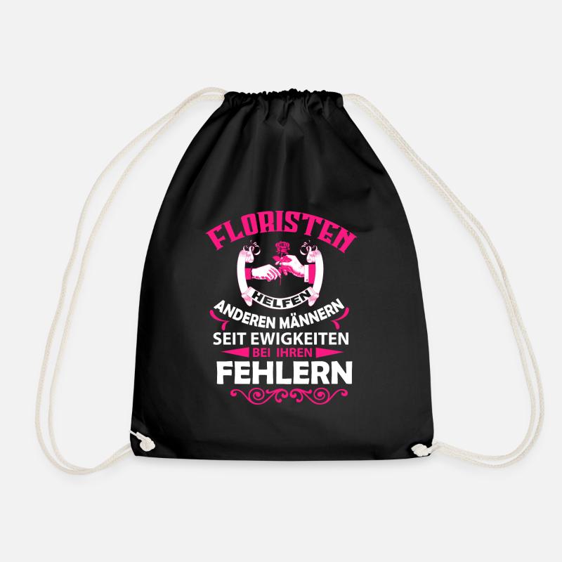 Floristen Helfen - Turnbeutel - Schwarz