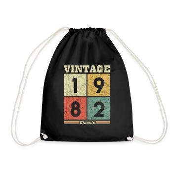 Classique vintage de 1982 - Sac de sport léger - noir - Devant