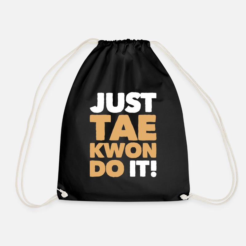 Just Tae-Kwon-Do It - Drawstring Bag - black