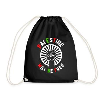Save Palestine Freedom BLM War Peace Gaza Under - Sac de sport léger - noir - Devant
