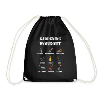 Jardinage jardinage jardinier jardinage jardinage - Sac de sport léger - noir - Devant