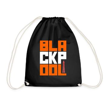 Blackpool - Drawstring Bag - black - Front