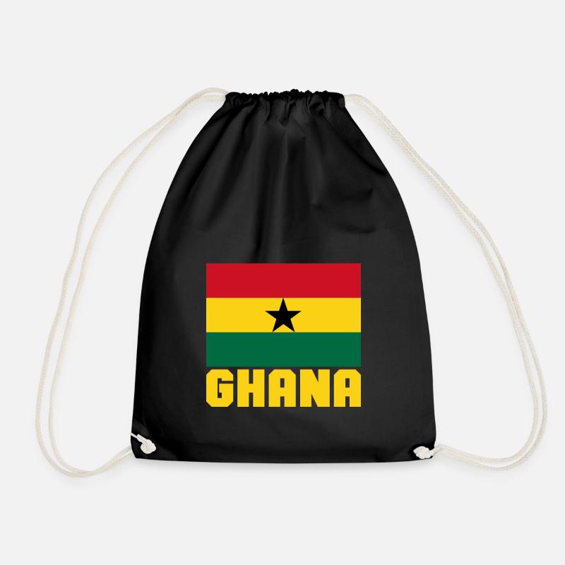 Ghana - Turnbeutel - Schwarz