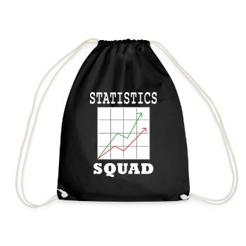 Statistik-Analyst Datenmanager Statistiker - Turnbeutel - Schwarz - Vorne