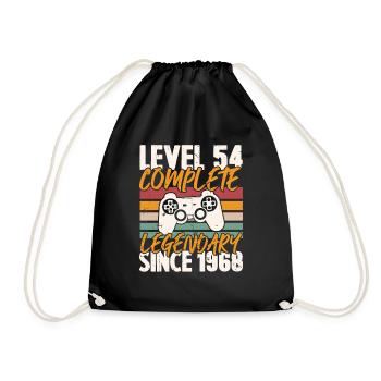 Niveau 54 Complet Vintage Anniversaire 54 Ans - Sac de sport léger - noir - Devant