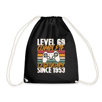 Niveau 69 Complet Vintage Anniversaire 69 Ans - Sac de sport léger - noir - Devant