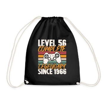 Niveau 56 Complet Vintage Anniversaire 56 Ans - Sac de sport léger - noir - Devant
