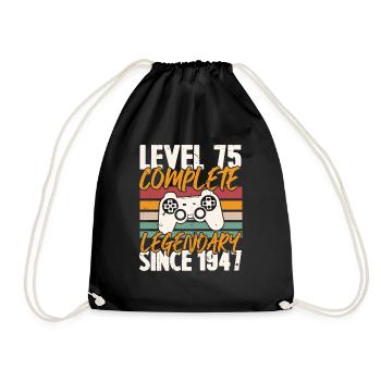 Niveau 75 Complet Vintage Anniversaire 75 Ans - Sac de sport léger - noir - Devant
