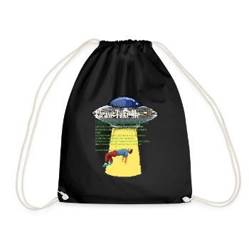 Alien Abduction Out Of This World - Turnbeutel - Schwarz - Vorne