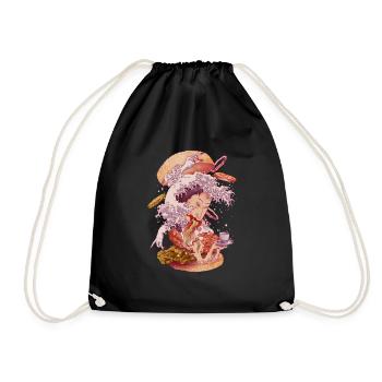 FUSION GHOST - Drawstring Bag - black - Front