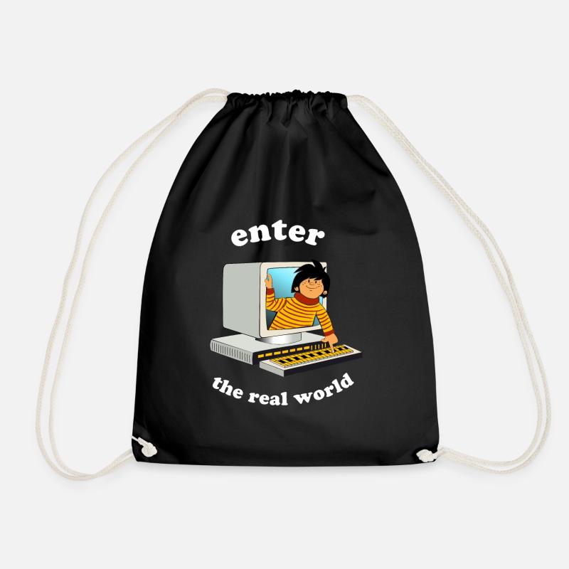 enter the real world - Turnbeutel - Schwarz